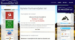 Desktop Screenshot of kvamsfjellet.no