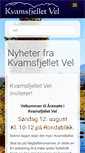 Mobile Screenshot of kvamsfjellet.no