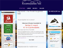 Tablet Screenshot of kvamsfjellet.no